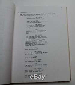 RESERVOIR DOGS / Quentin Tarantino 1991 Original Movie Script Screenplay