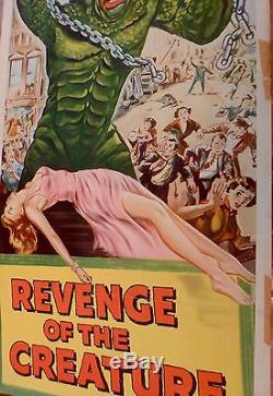 REVENGE OF THE CREATURE Original 1955 insert theater poster BLACK LAGOON Rare