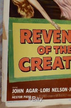 REVENGE OF THE CREATURE Original 1955 insert theater poster BLACK LAGOON Rare