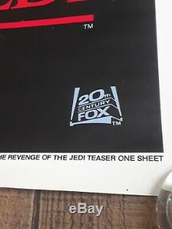 REVENGE OF THE JEDI 1982 27x41 Original 1-Sheet Movie Poster RARE Dated Teaser