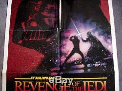REVENGE OF THE JEDI 1983 STAR WARS Original 27 x 41 One Sheet Movie Poster