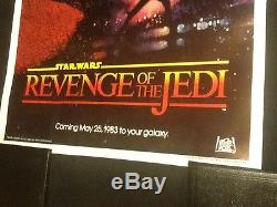 Revenge Of The Jedi Original Poster! Rolled 1982! Not A Reprint! Star Wars