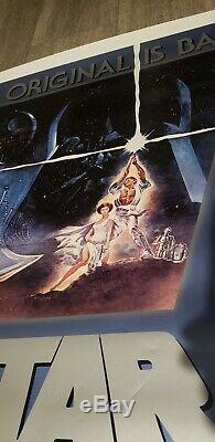 ROLLED! STAR WARS 1982 Original Movie Poster 27x41 Revenge of The Jedi Banner