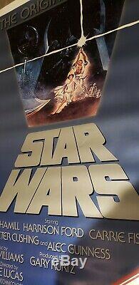 ROLLED! STAR WARS 1982 Original Movie Poster 27x41 Revenge of The Jedi Banner