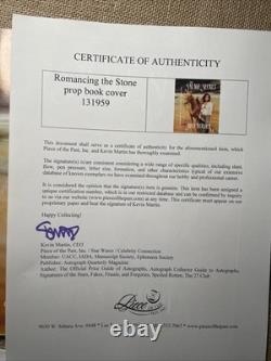 ROMANCING THE STONE. Movie Prop Book Cover Production Made ORIGINAL Coa X1
