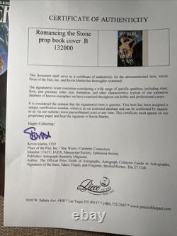 ROMANCING THE STONE. Movie Prop Book Cover Production Made ORIGINAL Coa X1