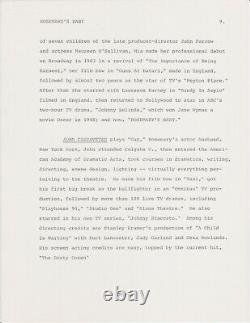 ROSEMARY'S BABY Production Notes & Synopsis May 31 1968 Original Typed 31 pages