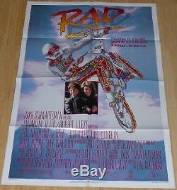 Rad 1986 Original 1 Sheet Movie Poster Lori Loughlin Bmx Bikes