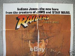 Raiders Of The Lost Ark 1981 Original Movie Poster 1sh Authentic Indiana Jones