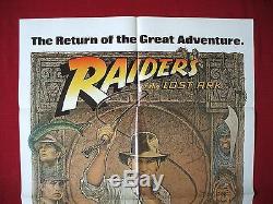 Raiders Of The Lost Ark 1982 Original Movie Poster 1sh Indiana Jones Best Art Nm