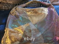 Raquel Welch Owned & Worn Tri-Color Gold Mesh bebebag Stylist Sydney Guilaroff