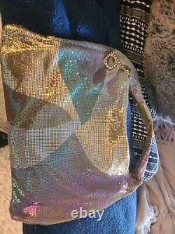 Raquel Welch Owned & Worn Tri-Color Gold Mesh bebebag Stylist Sydney Guilaroff