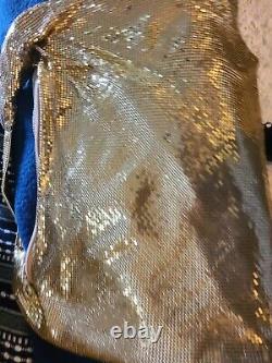 Raquel Welch Owned & Worn Tri-Color Gold Mesh bebebag Stylist Sydney Guilaroff