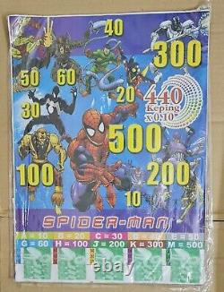 Rare 1980s Malaysia Kids Party Game Slip Superheroes Spiderman X Superman