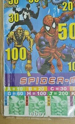 Rare 1980s Malaysia Kids Party Game Slip Superheroes Spiderman X Superman