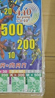 Rare 1980s Malaysia Kids Party Game Slip Superheroes Spiderman X Superman