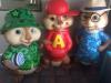 Rare Alvin and the Chipmunks Lifesize Movie Prop Statues -Alvin, Simon, Theodore