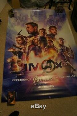 Rare Original IMAX Avengers End Game Bus Shelter Movie Poster DS 2019