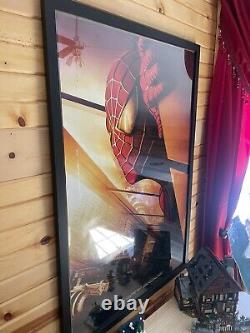 Rare Recalled 2002 Spider-Man Movie Poster, Original 2-sided with WTC 26.5 X 40