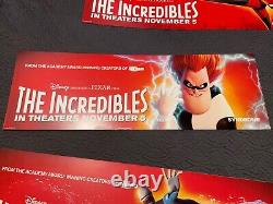 Rare The Incredibles Taxi Toppers Character Ad 33 x 11 each 7 in total for Tax
