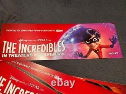 Rare The Incredibles Taxi Toppers Character Ad 33 x 11 each 7 in total for Tax