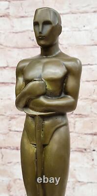 Real Bronze Statue Metal Academy Awards Oscar Trophy Movie Memorabilia