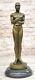 Real Bronze Statue Metal Academy Awards Oscar Trophy Movie Memorabilia Decor