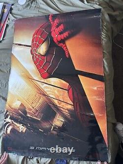 Recalled 2002 Double-sided Spider-Man Movie Poster, Original WTC 27 X 40 RARE