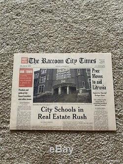 Resident Evil Apocalypse Newspaper Screen Used Prop COA Premier Props