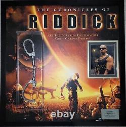 Riddick authentic signed movie memorabilia prop