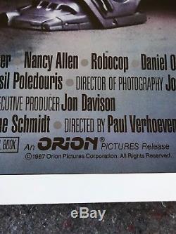 Robocop 1987 Original 1 Sheet Movie Poster 27 x 41 (VF) Peter Weller Sci-Fi