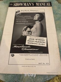 Rock Hudson Jane Wyman 1954 MAGNIFICENT OBSESSION Lots Of Movie Memorabilia