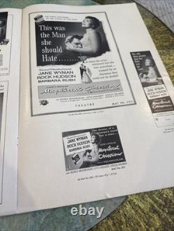 Rock Hudson Jane Wyman 1954 MAGNIFICENT OBSESSION Lots Of Movie Memorabilia