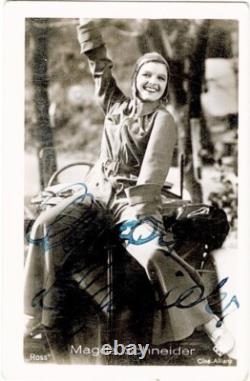 Romy Schneider, Magda Schneider, and K. H. Boehm, 3 Authentic Autographs CoA