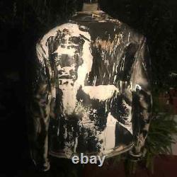 Roy Batty inspired Blade Runner destroyed jacket. Original art