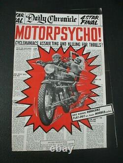 Russ Meyer's Motopsycho Movie Ad Booklet