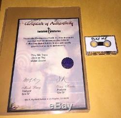 SAW IV Screen Used Play Me Tape Used In Motel Scene With/COA