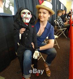 SAW Jigsaw ANIMATRONIC PUPPET SIGNED Prop DUMMY DOLL VENTRILOQUIST HALLOWEEN