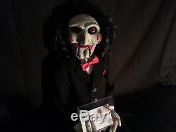 SAW Jigsaw ANIMATRONIC PUPPET SIGNED Prop DUMMY DOLL VENTRILOQUIST HALLOWEEN