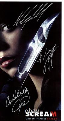 SCREAM VI Signed Movie Poster 11x17 with COA Authentic Memorabilia