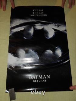 SET OF 4 BATMAN RETURNS ORIGINAL 1992 Keaton Pfeiffer DeVito 13.25x19.75 great