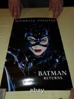 SET OF 4 BATMAN RETURNS ORIGINAL 1992 Keaton Pfeiffer DeVito 13.25x19.75 great