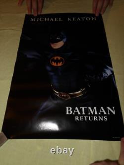 SET OF 4 BATMAN RETURNS ORIGINAL 1992 Keaton Pfeiffer DeVito 13.25x19.75 great