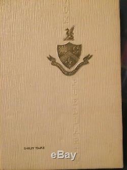 SHIRLEY TEMPLE'S PERSONALLY OWNED 1941-42 HIGH SCHOOL YEARBOOK WithFAMILY COA