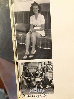 SHIRLEY TEMPLE'S PERSONALLY OWNED 1941-42 HIGH SCHOOL YEARBOOK WithFAMILY COA