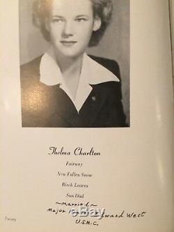SHIRLEY TEMPLE'S PERSONALLY OWNED 1941-42 HIGH SCHOOL YEARBOOK WithFAMILY COA