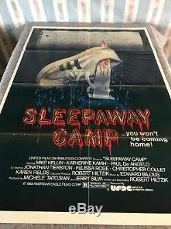 SLEEPAWAY CAMP 1983 ORIGINAL 1 SHEET MOVIE POSTER 27x41 (F+) HORROR THRILLER