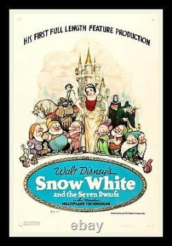 SNOW WHITE AND THE 7 SEVEN DWARFS 1937 CineMasterpieces MOVIE POSTER DISNEY