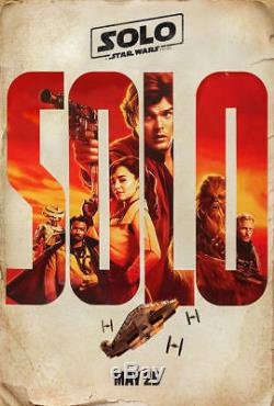 SOLO A STAR WARS STORY Original DS 27x40 Movie Poster CHARACTER SET of 6 TEASERS
