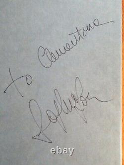 SOPHIA LOREN signed LIVING AND LOVING Her Own Story 1st Edition 1979 Book COA
